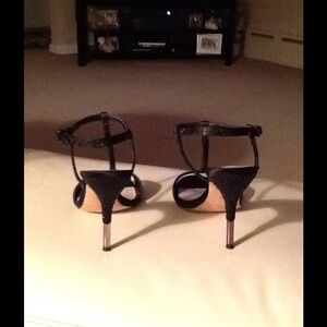 COPY - Black evening sandals, worn twice for formal.